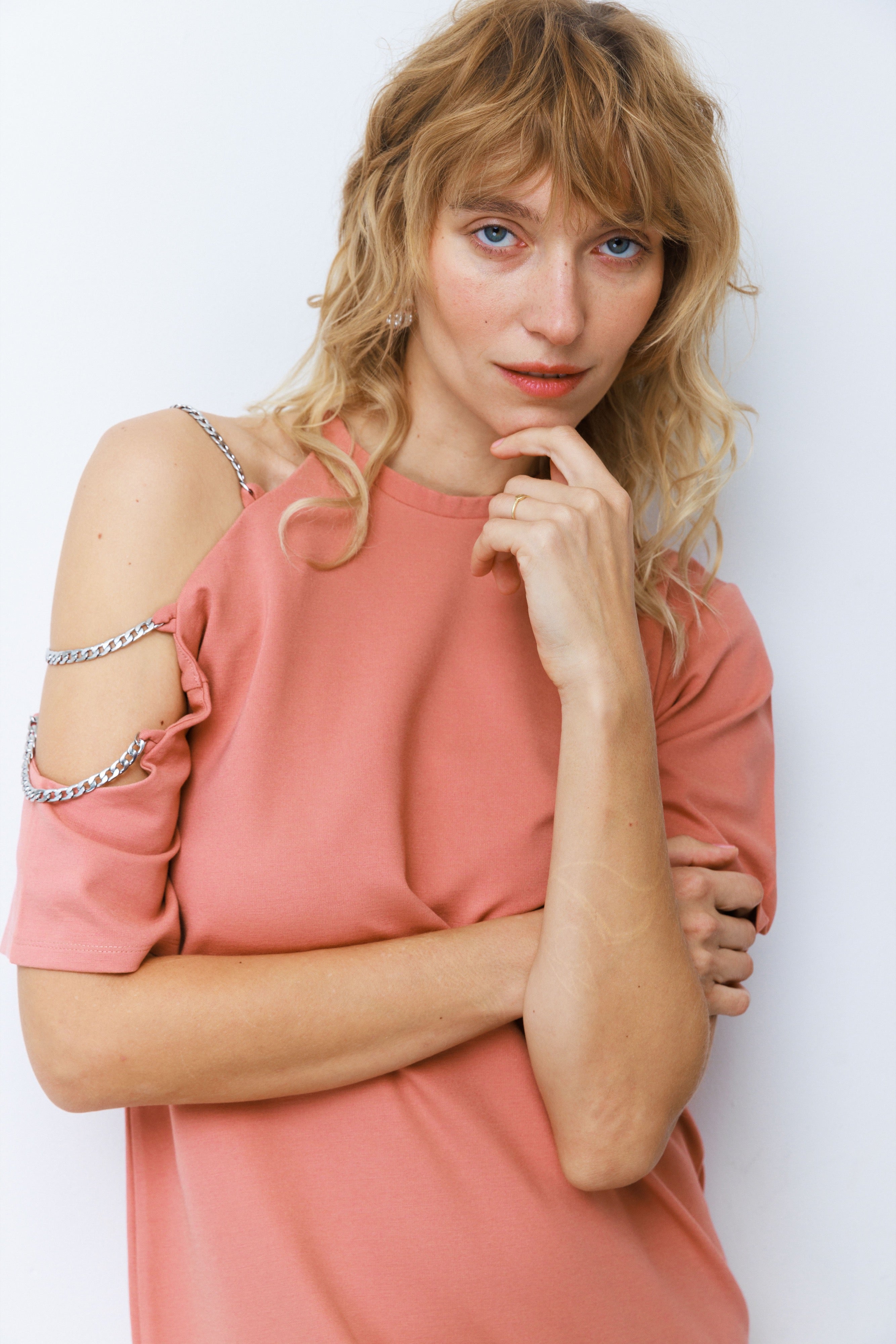 שמלת ברברה אפרסק