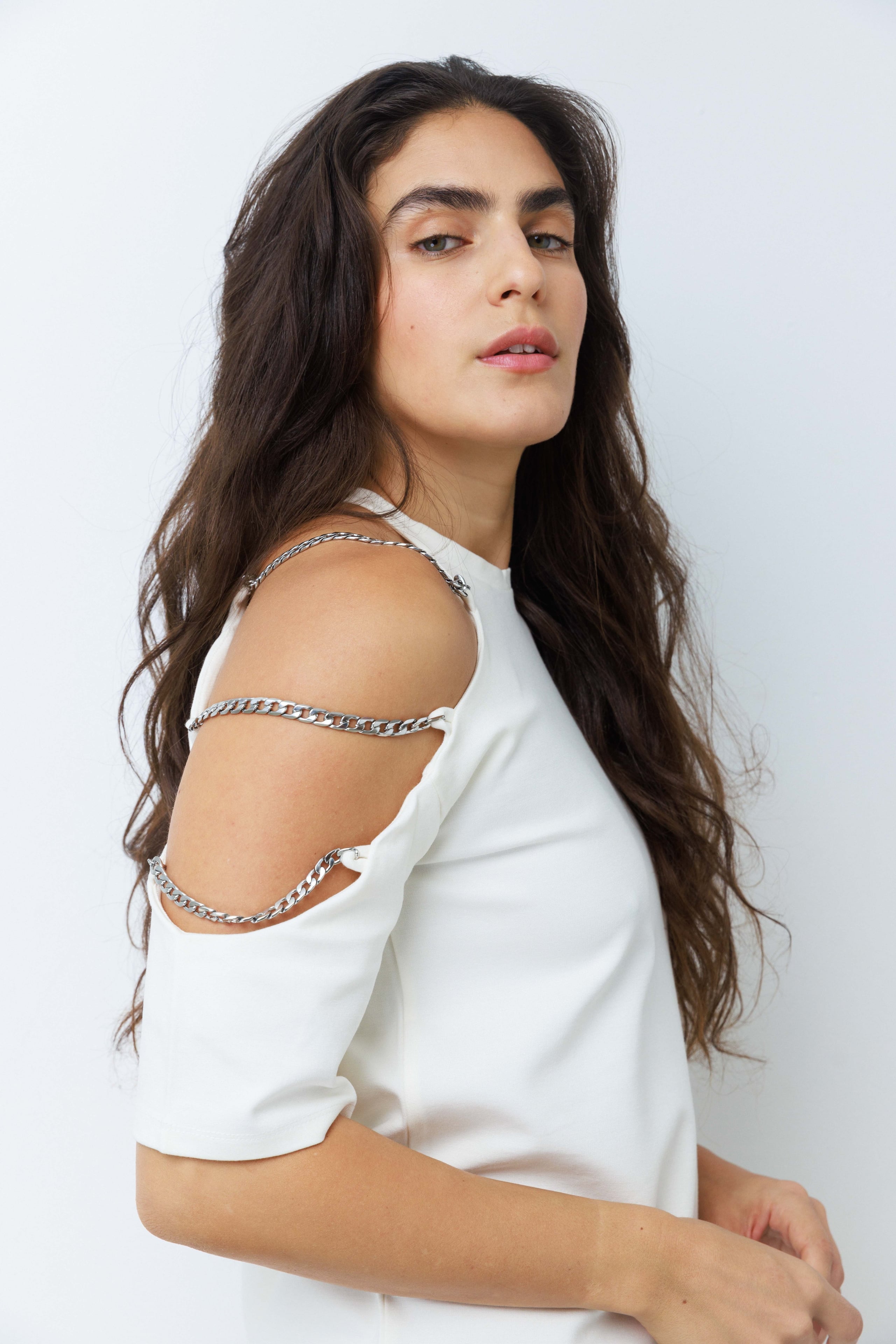 שמלת ברברה לבנה