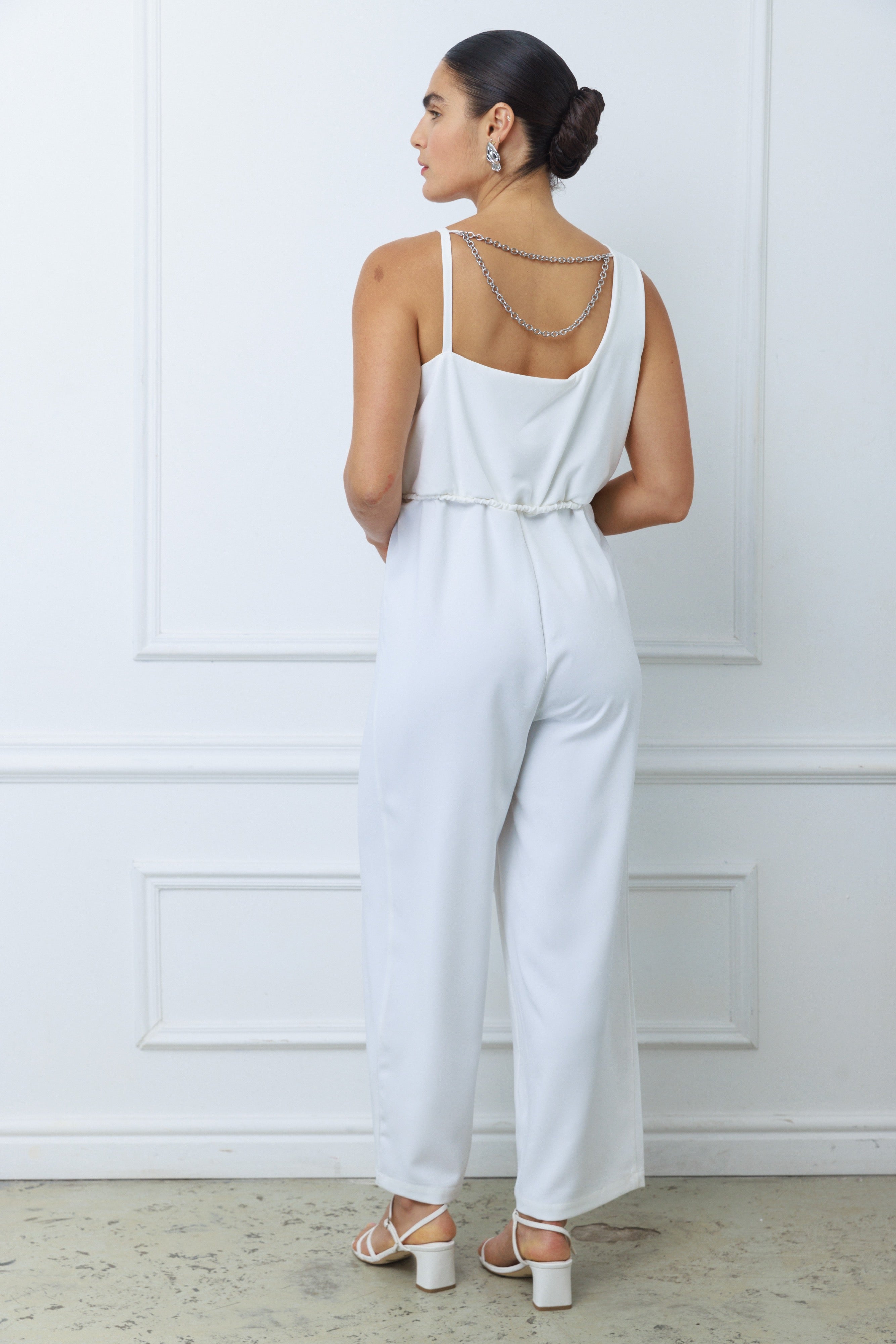 אוברול כריסטין לבן